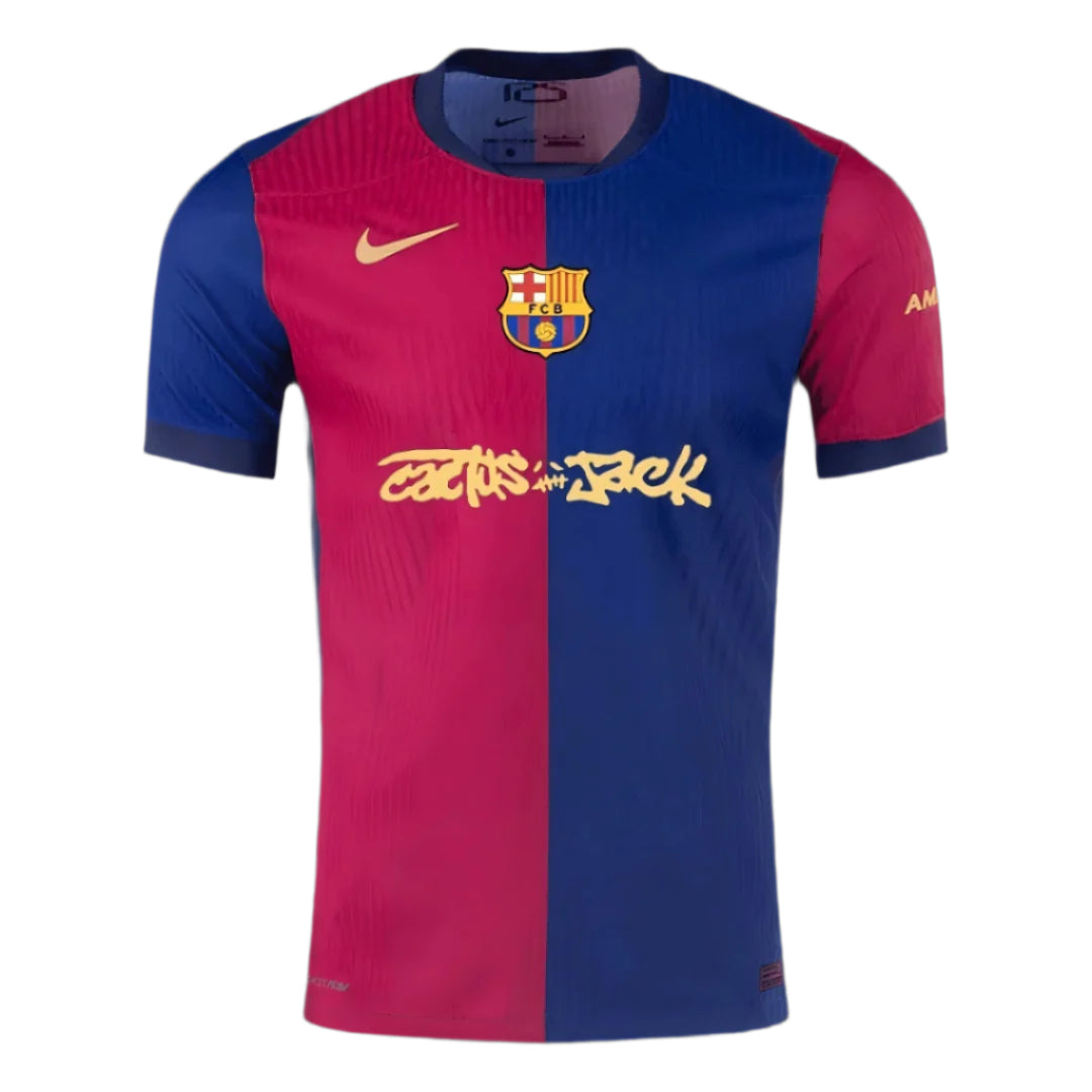 Maillot joueur Nike du FC Barcelona 2024/25, édition spéciale Travis Scott