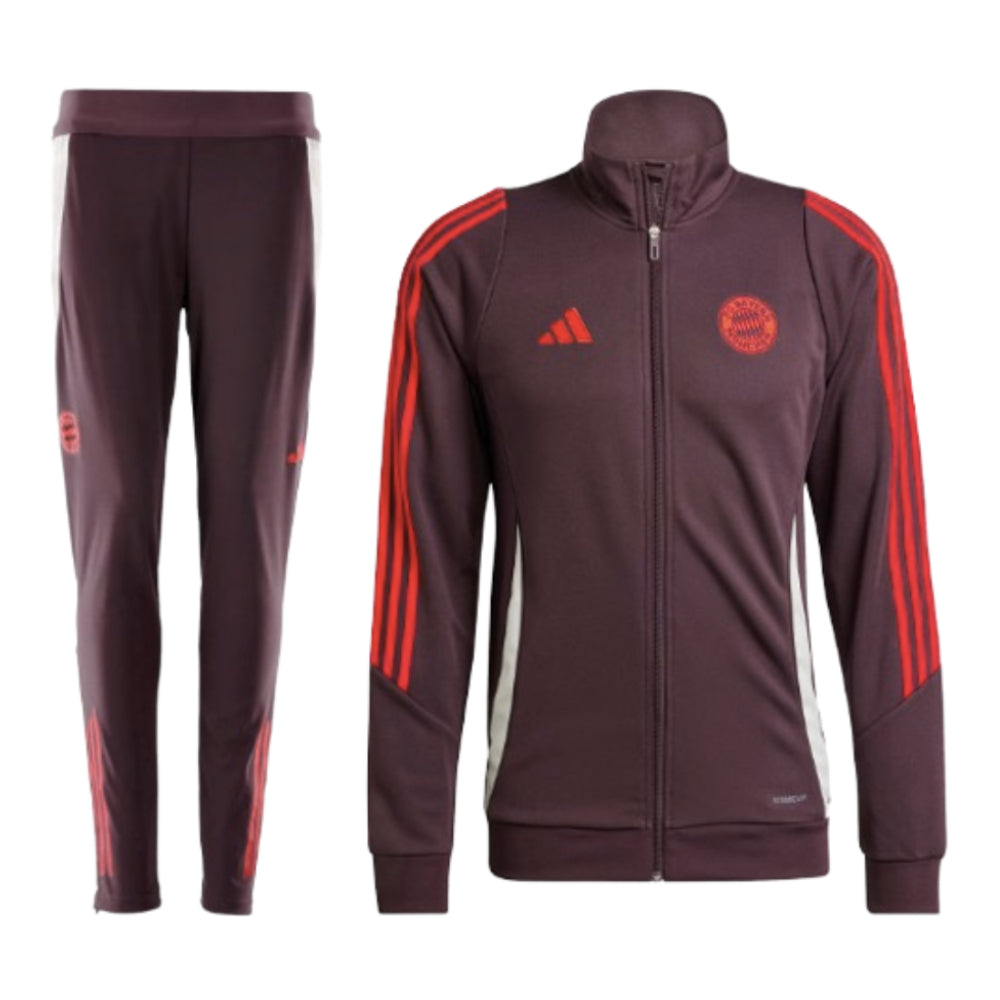 Survêtement adidas du Bayern Munich 2024/25, bordeaux foncé