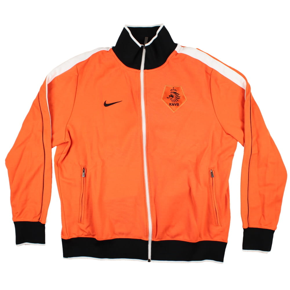 Veste de survêtement orange Nike des Pays-Bas 2012/14