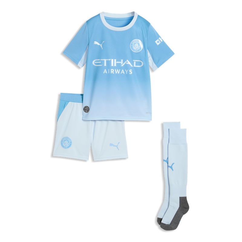 Kit PUMA Manchester City domicile 2026/27 pour enfant avec maillot bleu ciel et short
