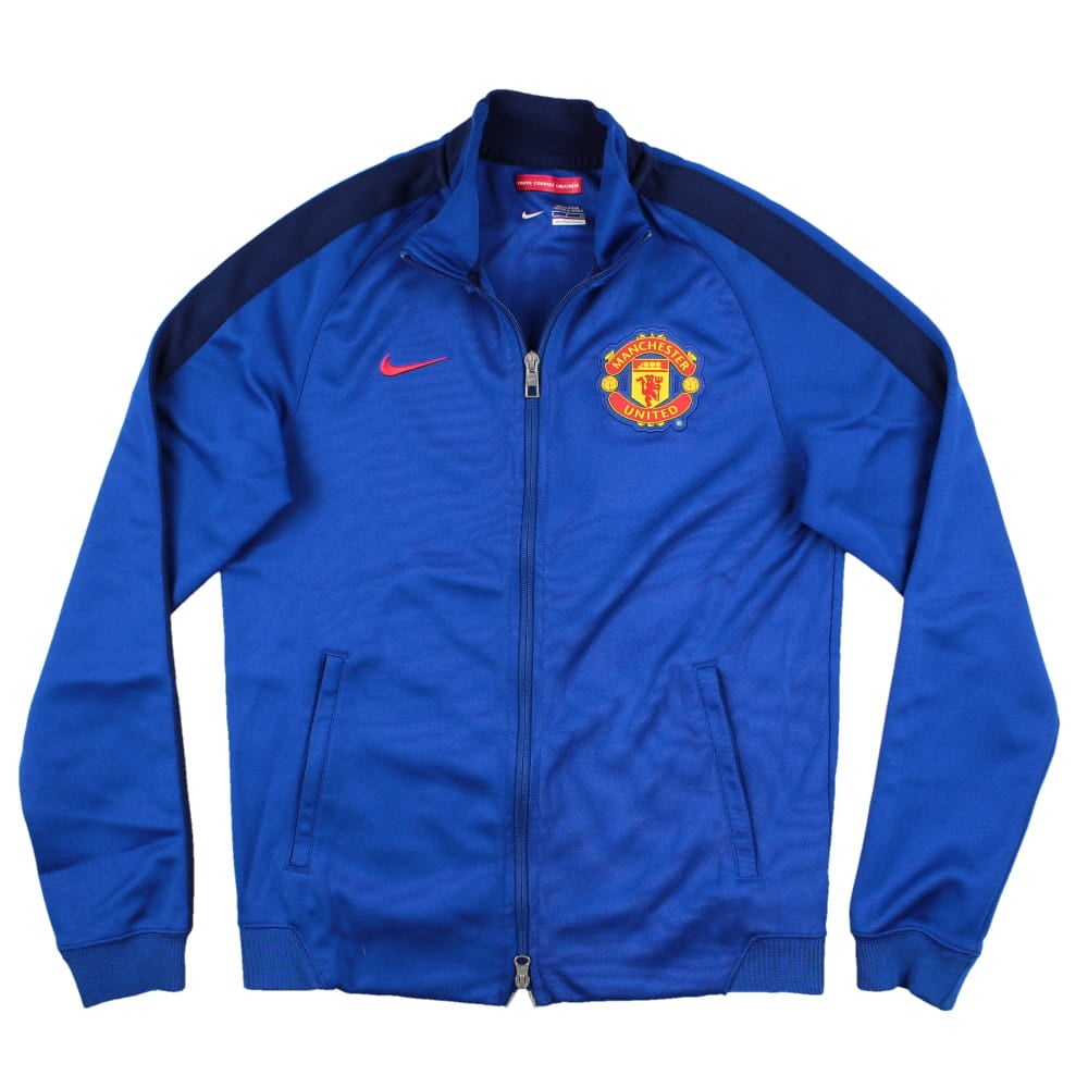 Veste de survêtement bleue Nike de Manchester United 2013/14