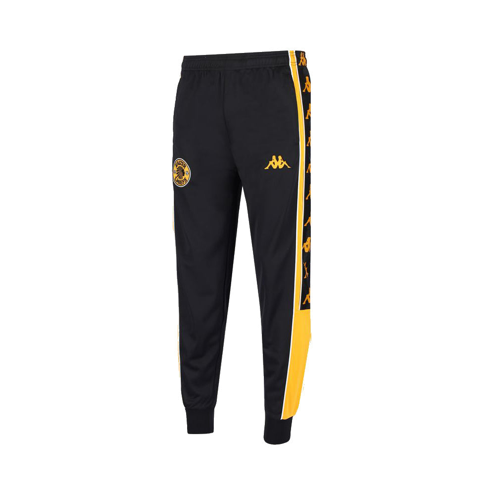 Pantalon Kappa Kaizer Chiefs Banda 10 Aril 2023/24, noir et jaune