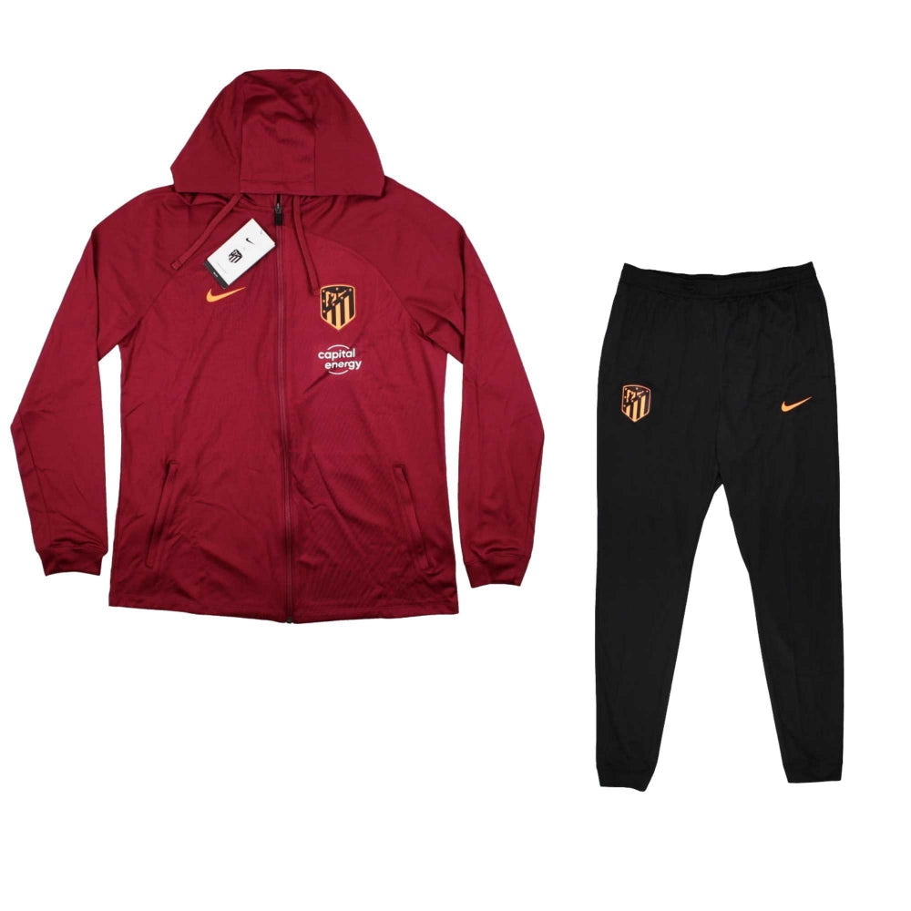 Survêtement Nike Strike rouge et noir de l’Atlético de Madrid 2022/23 avec capuche