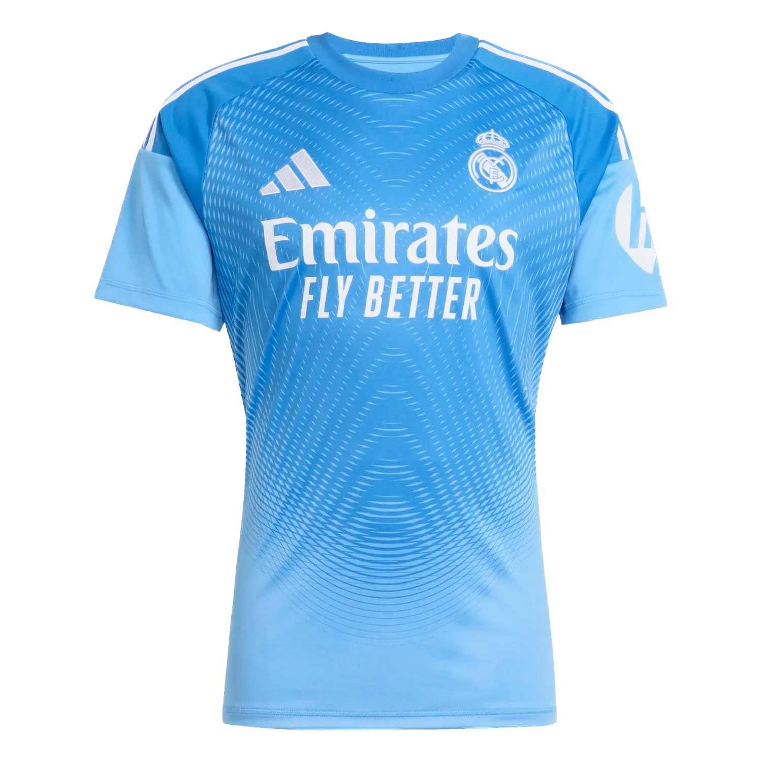 Maillot bleu de gardien adidas du Real Madrid 2025/26, version supporter