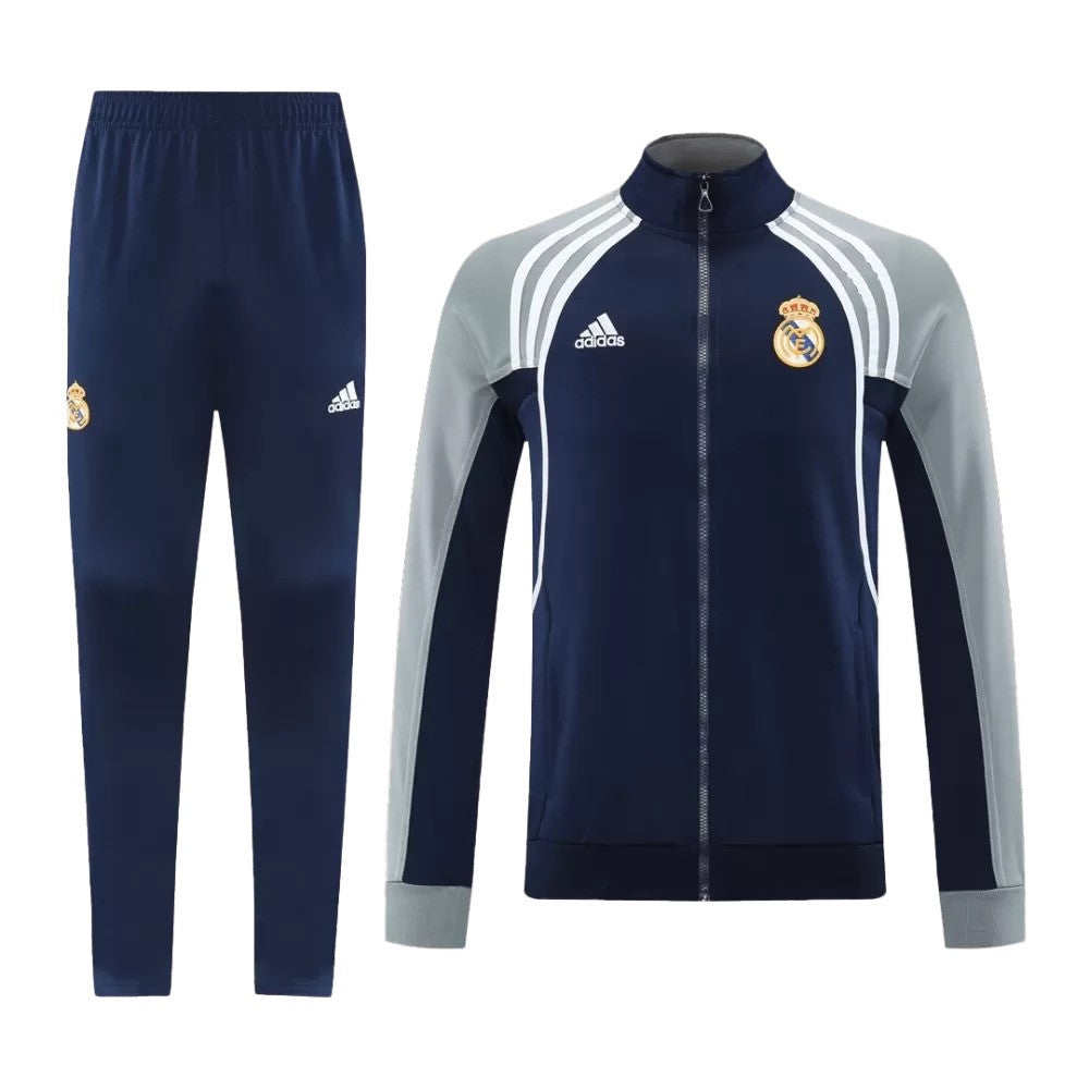 Survêtement adidas Real Madrid 2025/26 bleu marine et gris