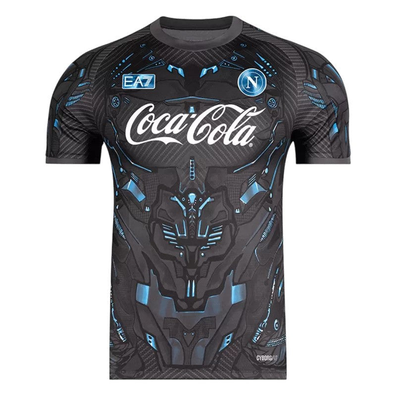 Maillot noir d’avant-match EA7 du SSC Napoli 2025/26 pour homme