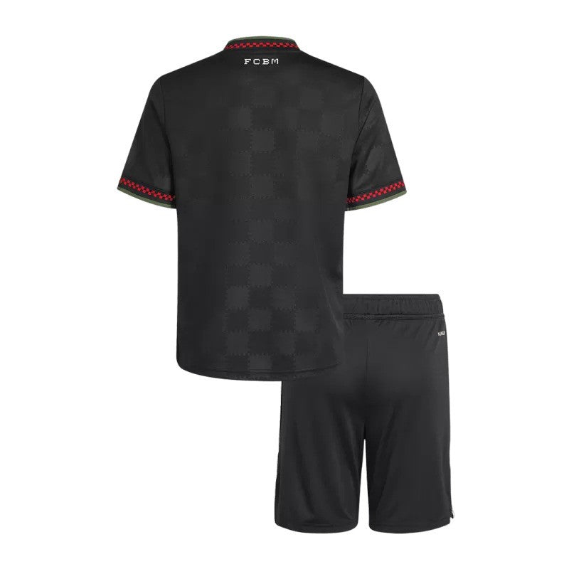 Troisième kit adidas du Bayern Munich 2025/26 pour enfant avec maillot et short