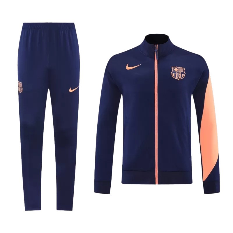 Survêtement Nike du FC Barcelona 2025/26 bleu marine et orange