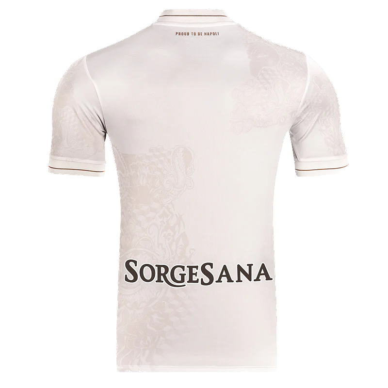 Maillot extérieur sable EA7 du SSC Napoli 2025/26 pour homme, version joueur avec Scudetto