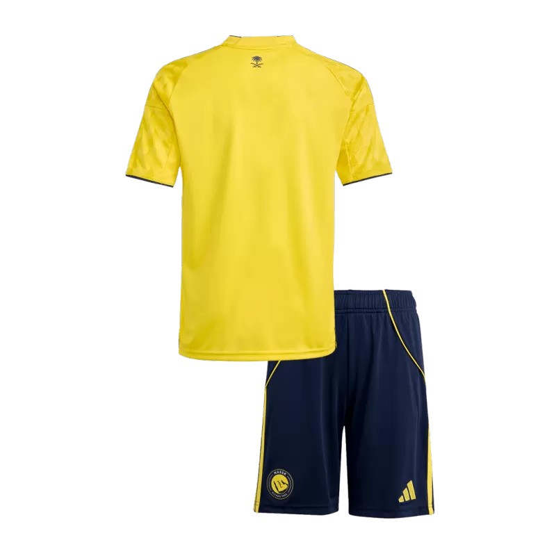 Kit domicile enfant adidas Al Nassr 2025/26 avec maillot jaune et short
