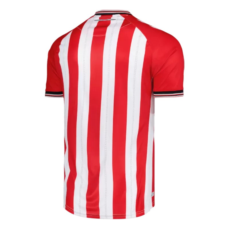 Maillot domicile Hummel rouge et blanc de Sunderland 2025/26
