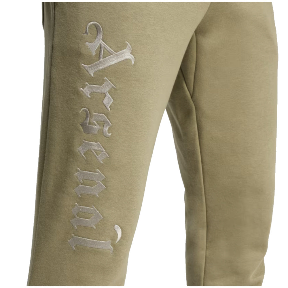 Pantalon de survêtement adidas Arsenal 2024/25 en molleton vert Orbit avec écusson du club