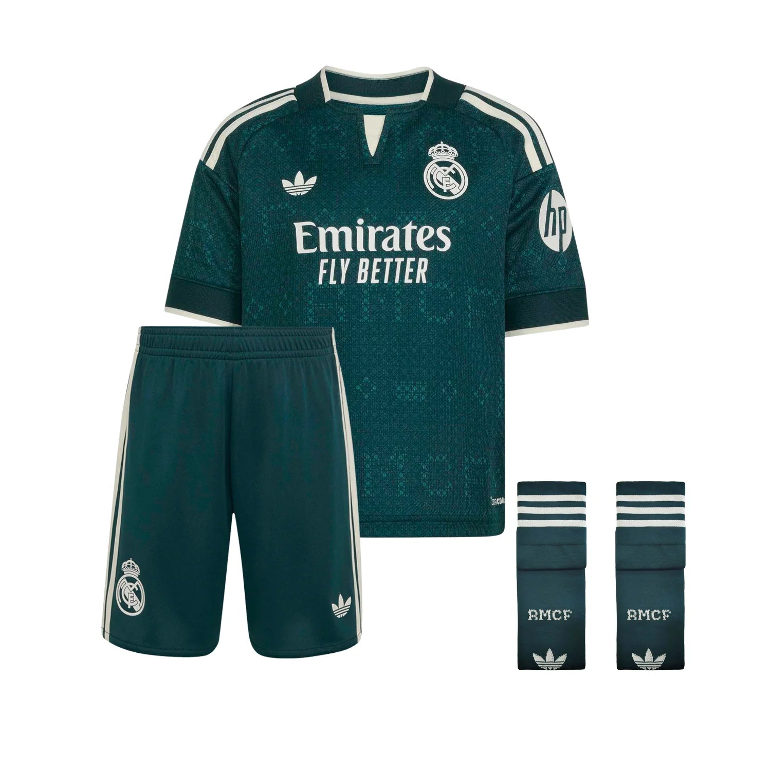 Tenue extérieure adidas du Real Madrid 2026/27 pour enfant avec maillot, short et chaussettes
