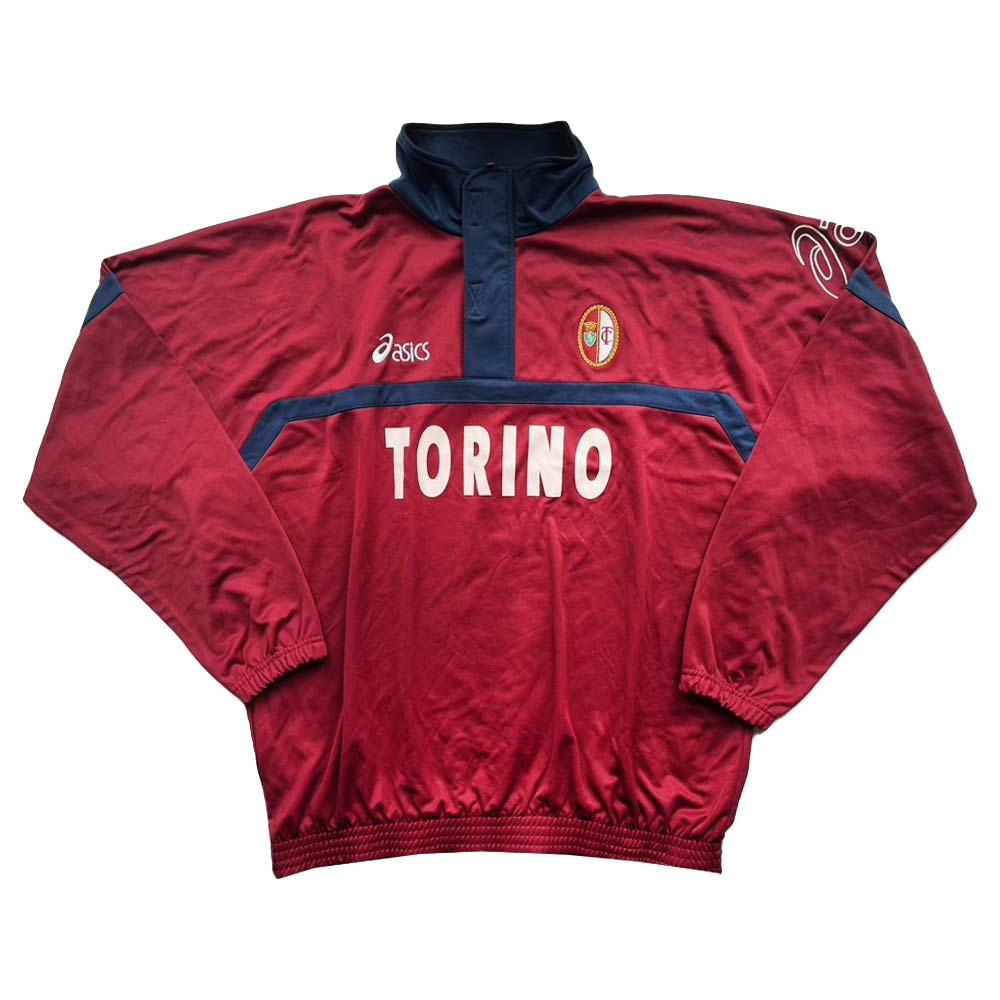 Haut d’entraînement ASICS bordeaux du Torino 2001/02 à manches longues