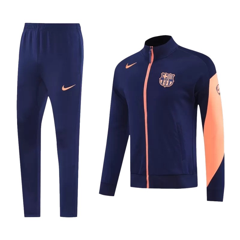 Survêtement Nike du FC Barcelona 2025/26 bleu marine et orange
