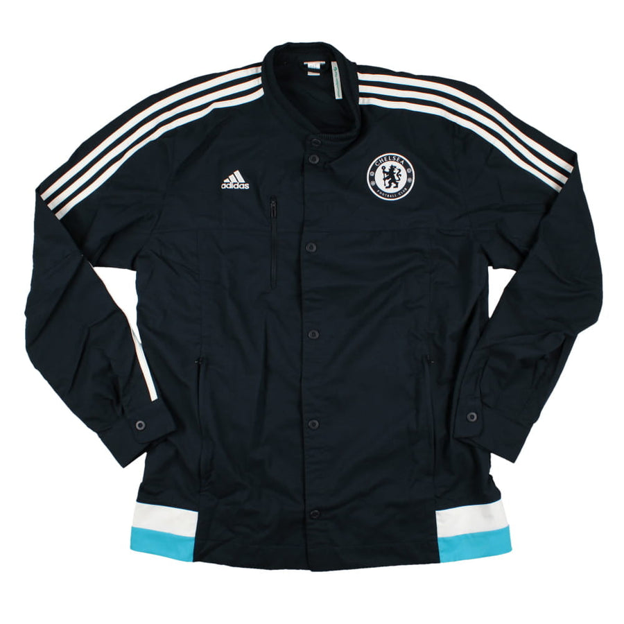 Veste de survêtement adidas noire de Chelsea 2014/15 à manches longues