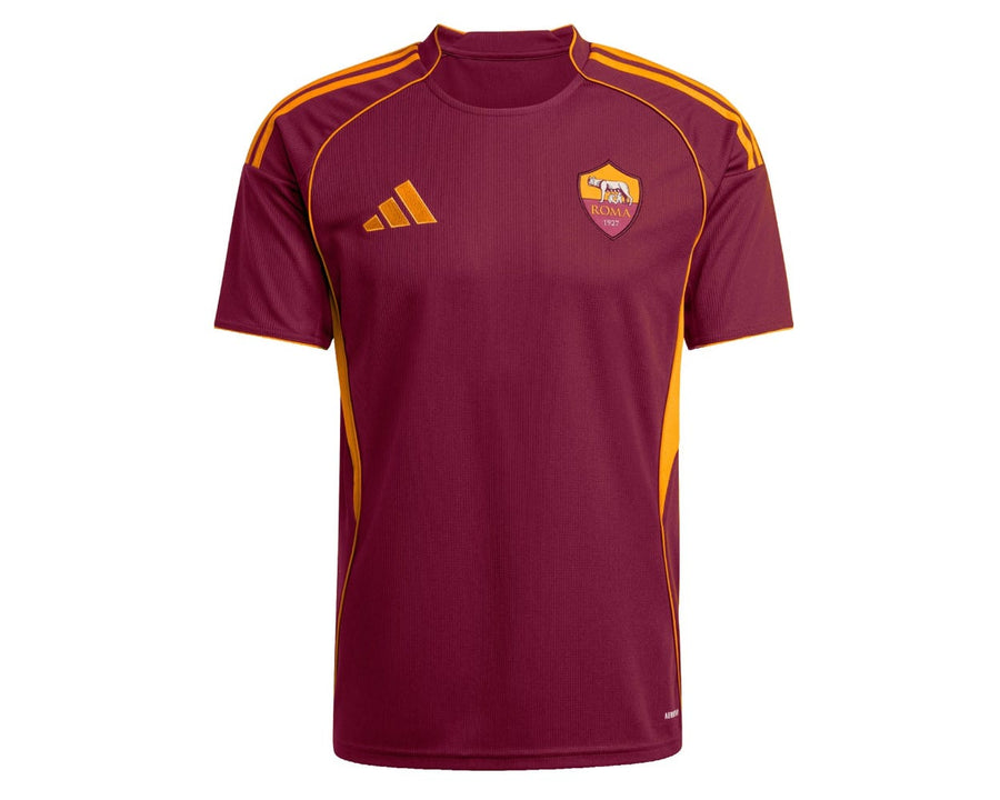 Maillot domicile rouge et jaune adidas de l’AS Roma 2025/26 pour homme
