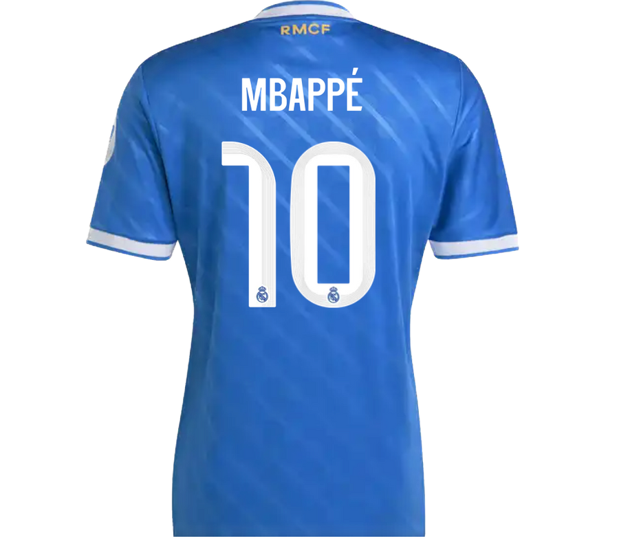 Troisième maillot bleu adidas du Real Madrid 2025/26, version supporter