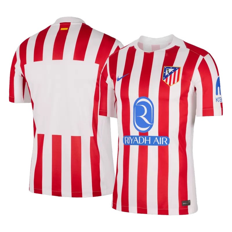 Maillot domicile rayé rouge et blanc Nike de l’Atlético de Madrid 2025/26