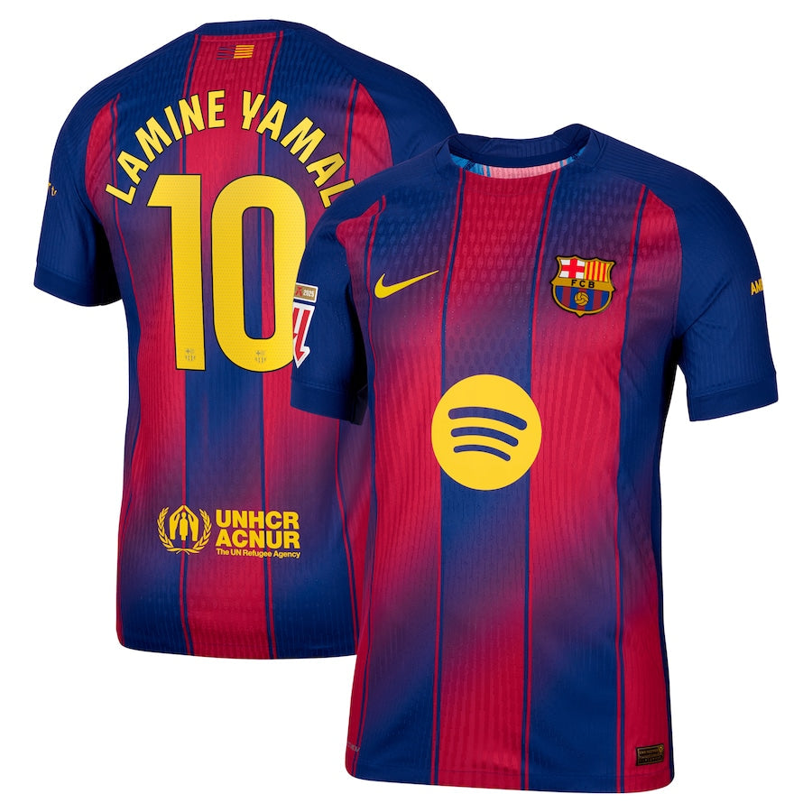 Maillot domicile Nike du FC Barcelone 2025/26 pour homme, bleu et grenat