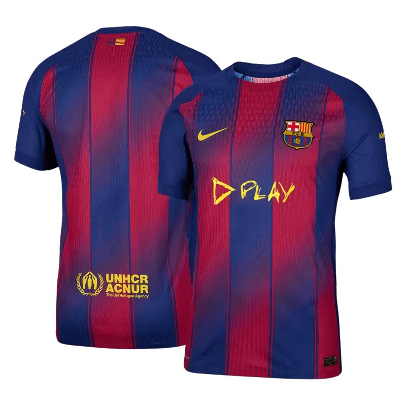Maillot domicile Nike du FC Barcelona 2025/26, édition Ed Sheeran