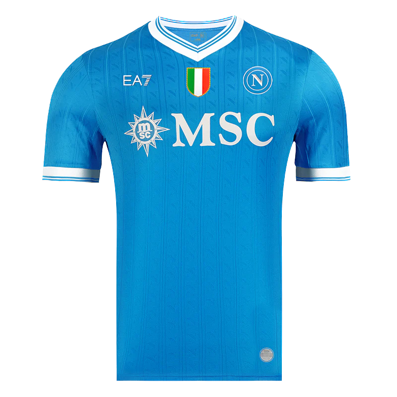 Maillot domicile EA7 SSC Napoli 2025/26 en version joueur pour homme