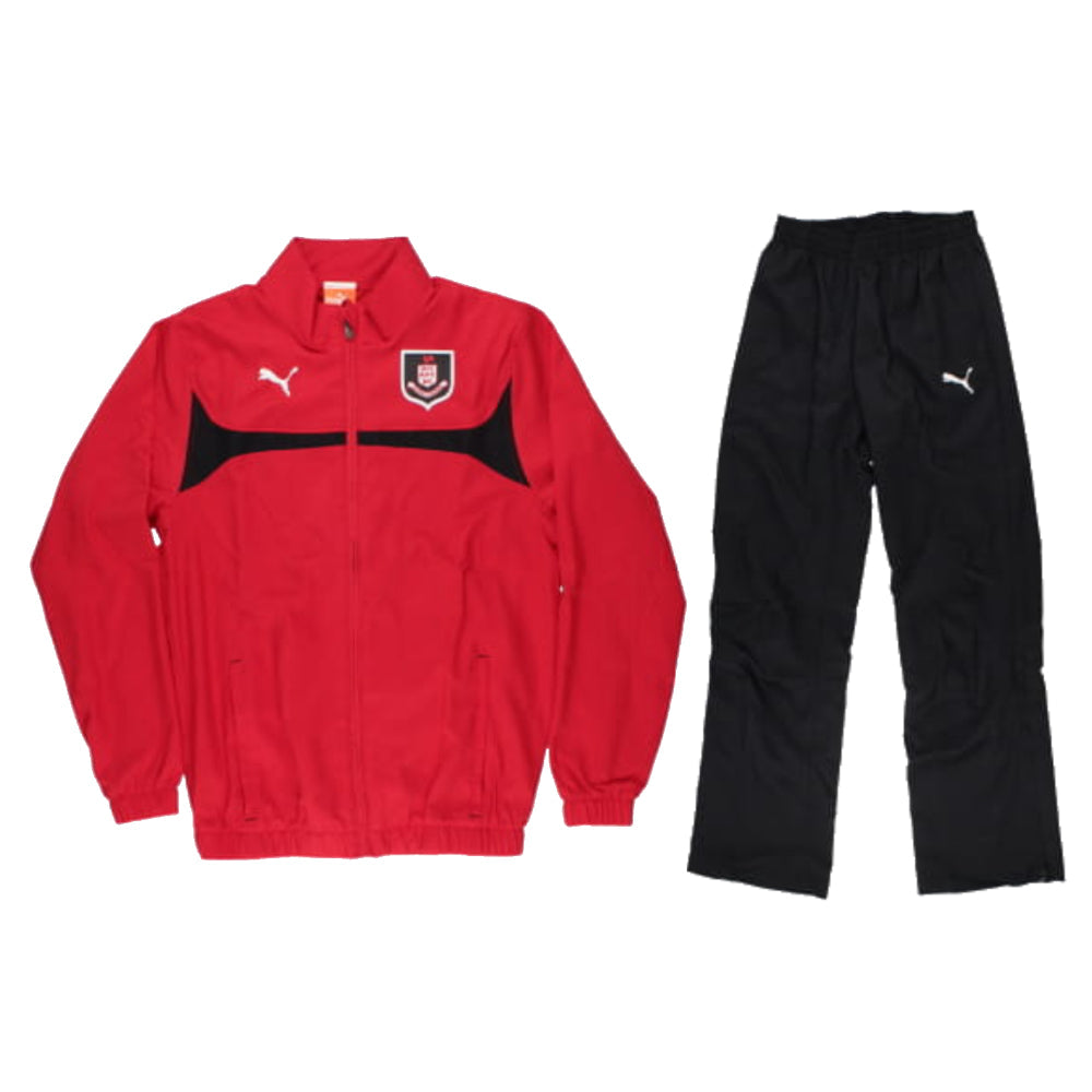 Survêtement complet rouge et noir PUMA Airdrieonians FC 2014/15