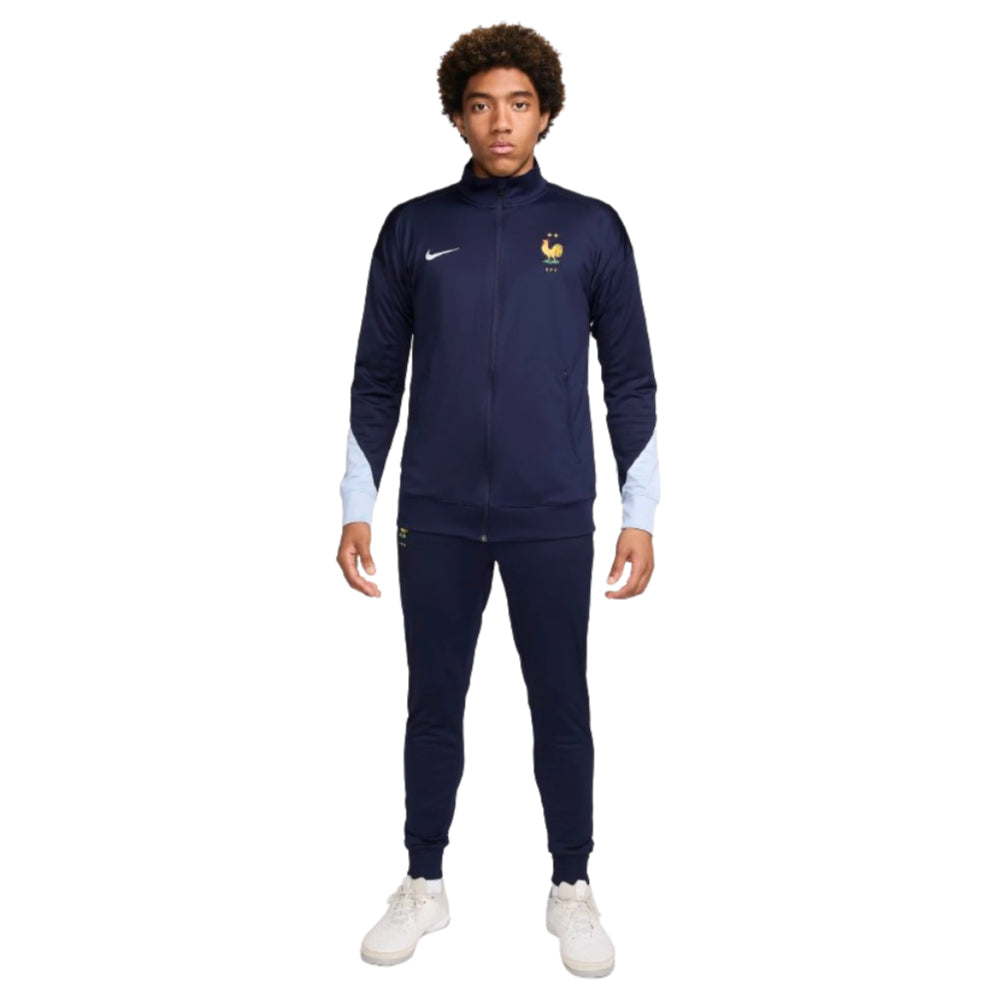 Survêtement Nike France Strike Dri-FIT 2024/25 bleu marine avec veste et pantalon