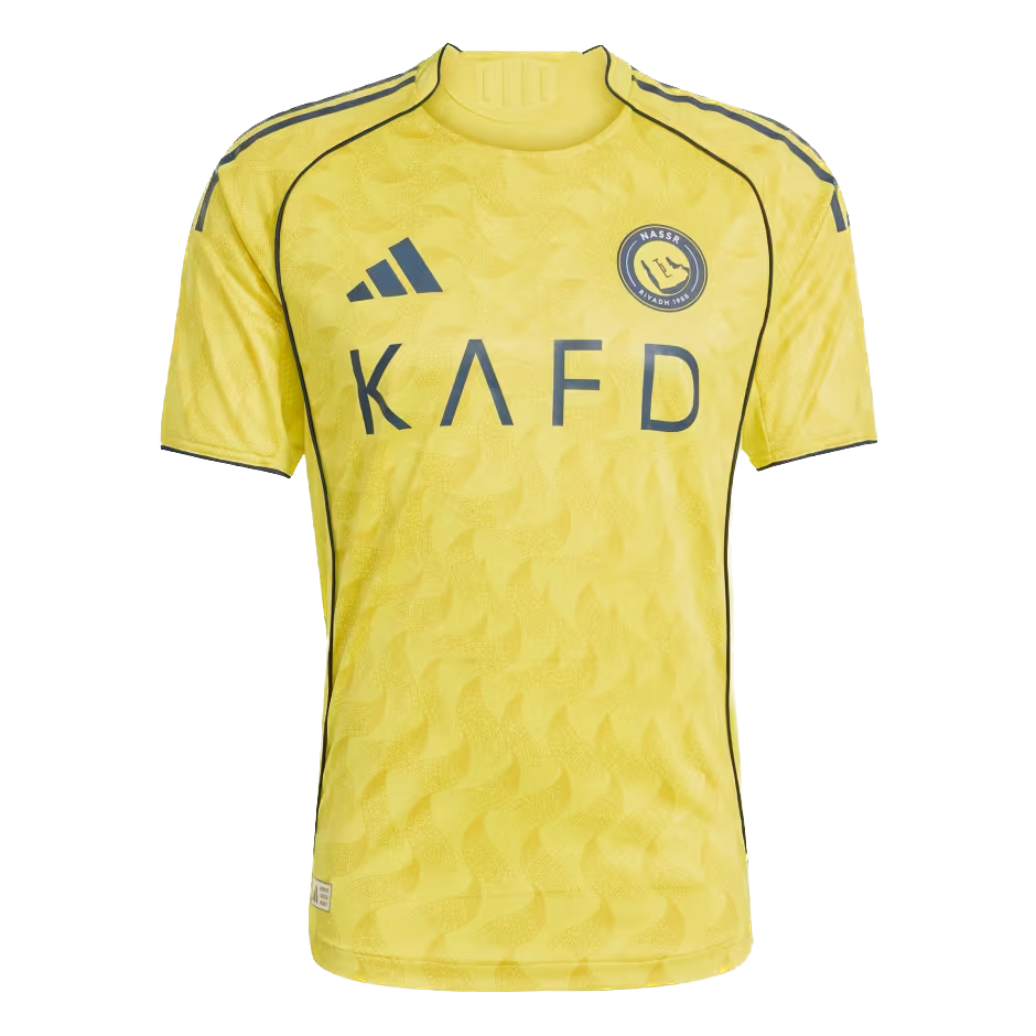 Maillot domicile jaune et bleu adidas d’Al Nassr 2025/26 pour homme