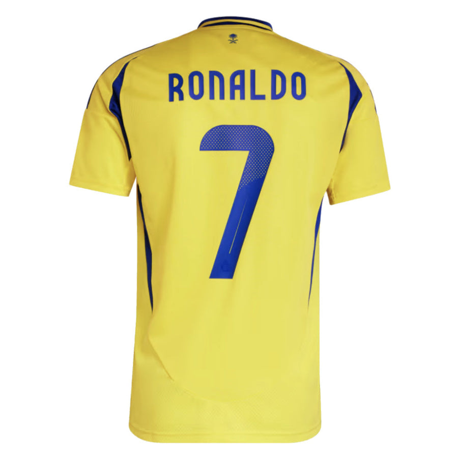 Maillot adidas Al-Nassr domicile 2024/25 avec nom et numéro de Cristiano Ronaldo