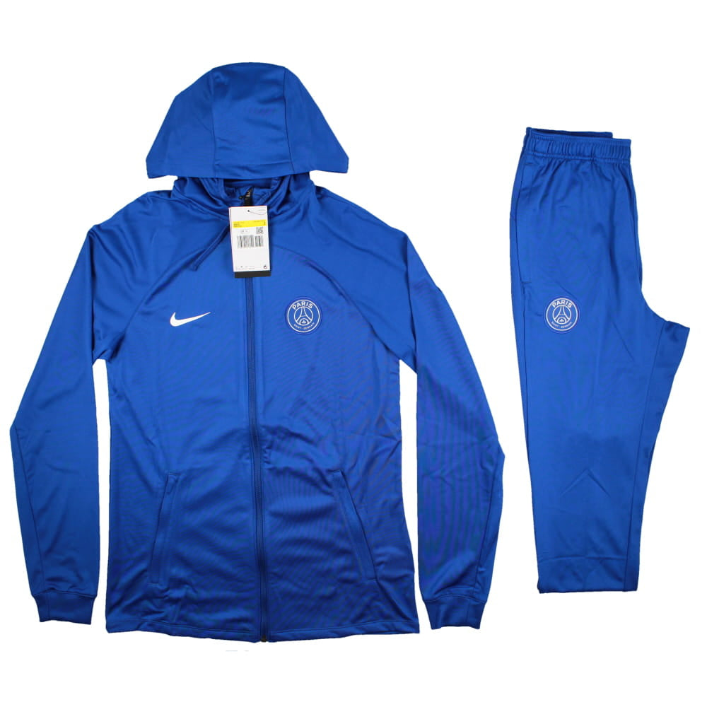 Survêtement bleu Nike PSG Strike à capuche 2022/23 avec pantalon