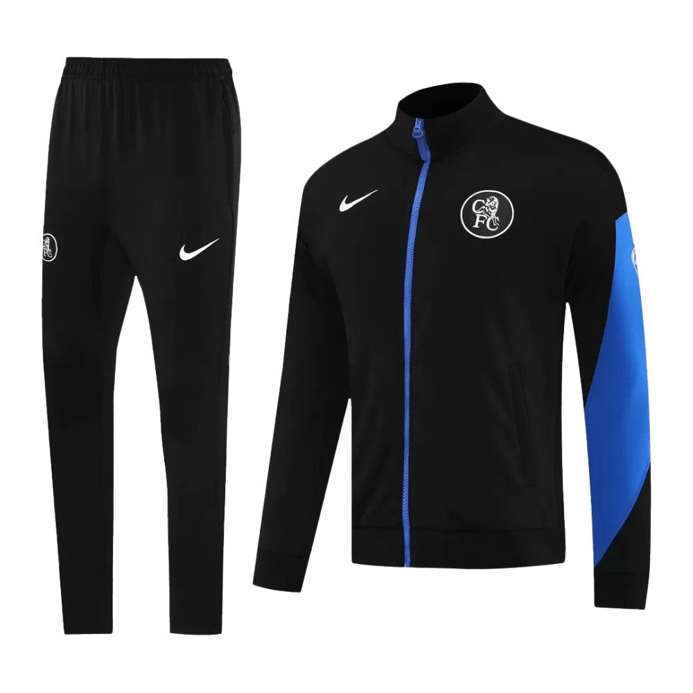 Veste de survêtement noire Nike de Chelsea 2025/26