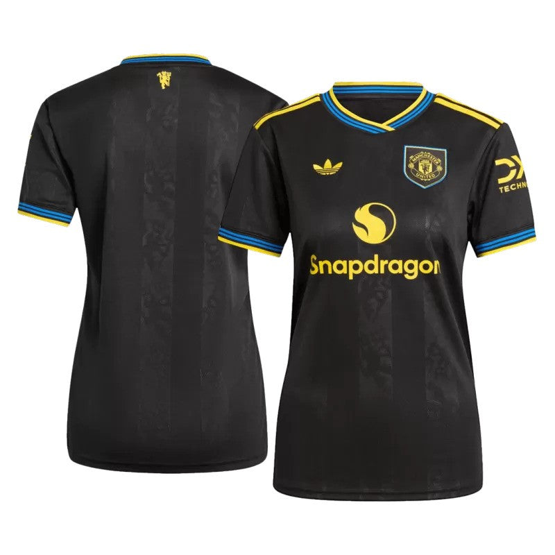 Troisième maillot noir adidas de Manchester United 2025/26 pour femme