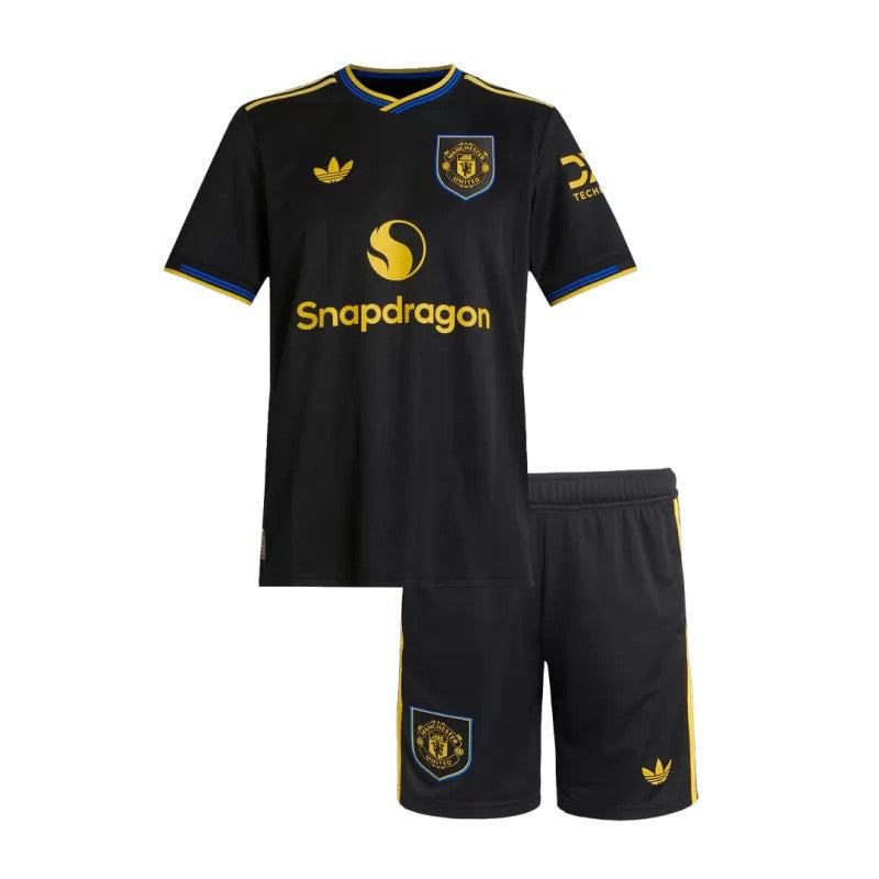 Troisième tenue enfant adidas de Manchester United 2025/26 avec maillot et short