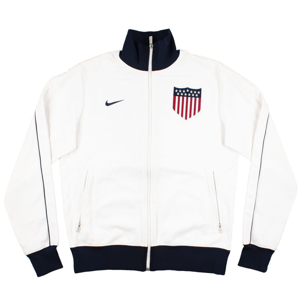 Veste de survêtement blanche Nike des États-Unis 2010/12 pour homme