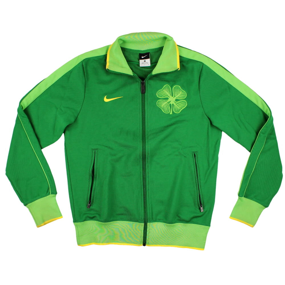 Veste de survêtement Nike verte du Celtic 2010/12 à manches longues