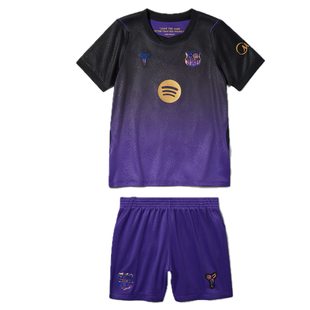 Kit extérieur Nike du FC Barcelona 2026/27 pour enfant avec maillot et short