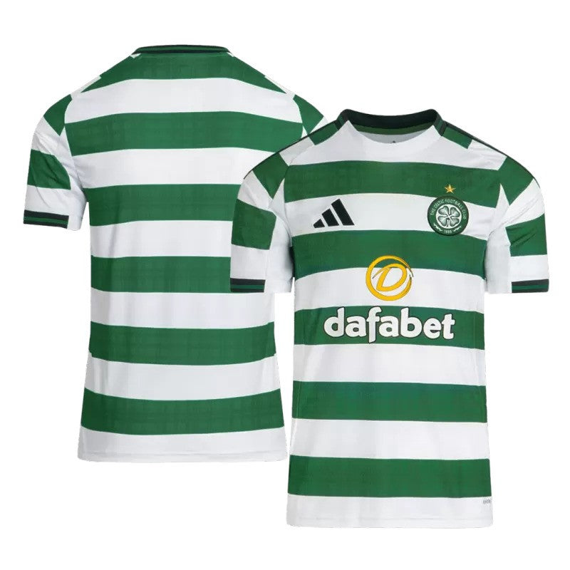 Maillot domicile adidas du Celtic 2025/26 à cercles verts et blancs