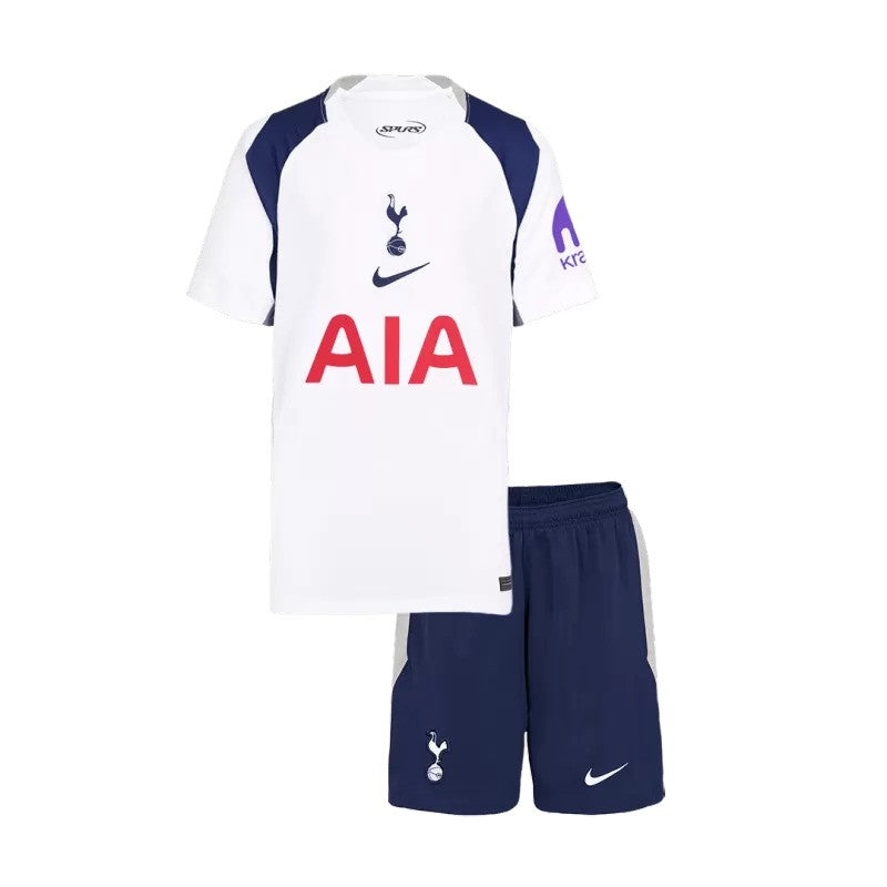 Tenue domicile Nike de Tottenham 2025/26 pour enfant avec maillot et short blancs
