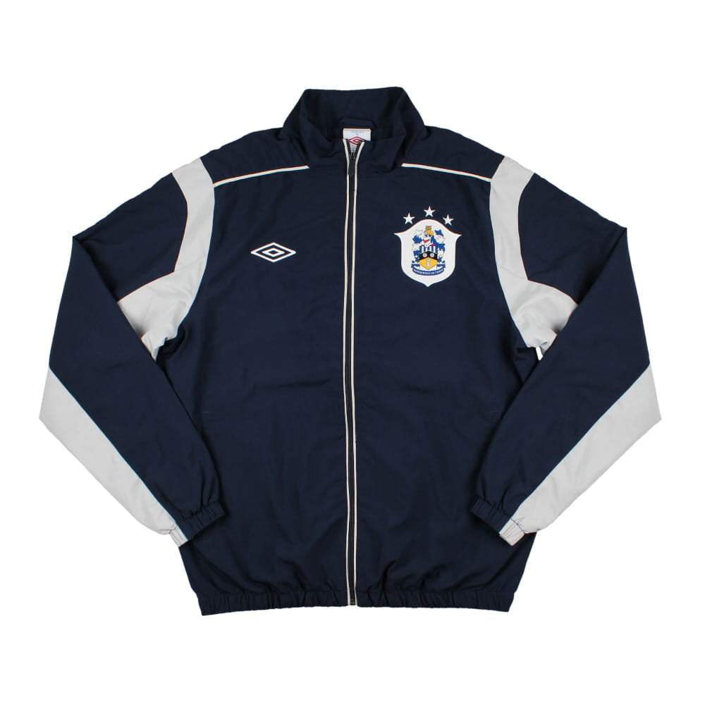 Veste de survêtement Umbro de Huddersfield 2010/11 bleu marine et gris clair