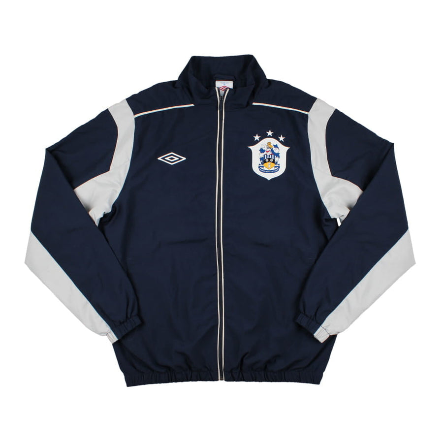 Veste de survêtement Umbro de Huddersfield 2010/11 bleu marine et gris clair