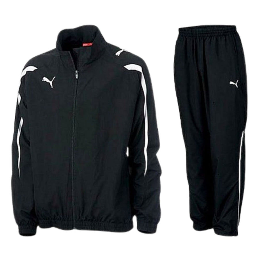 Survêtement tissé PUMA PowerCat noir pour enfant avec veste et pantalon