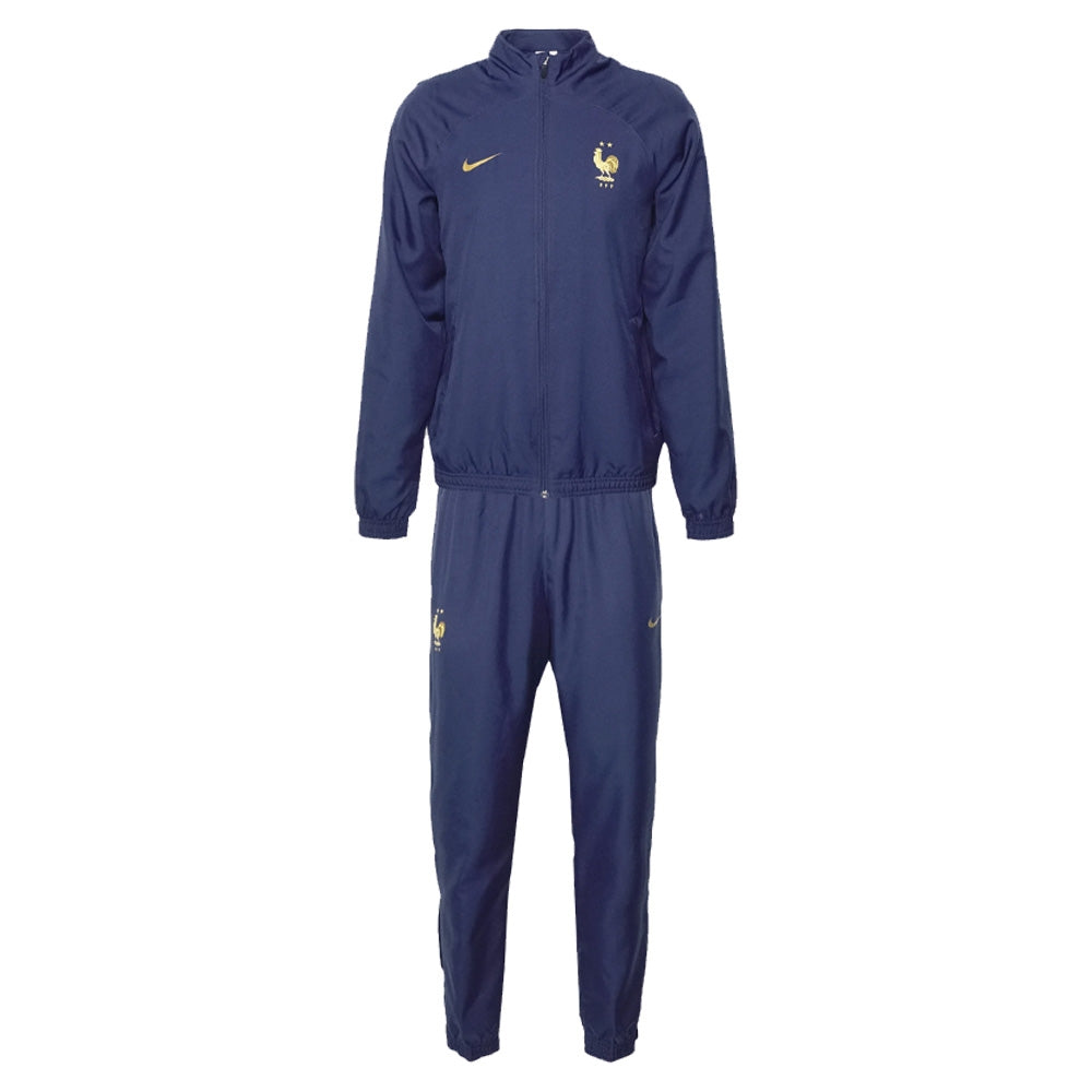 Survêtement bleu marine Nike France Strike Dri-FIT 2022/23 pour homme