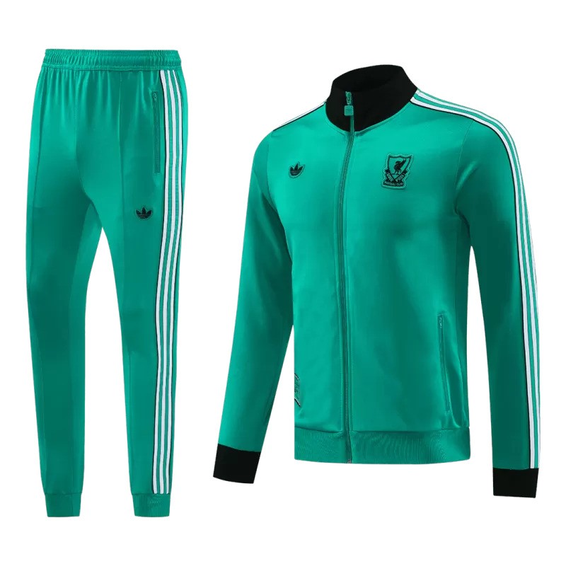 Survêtement vert adidas de Liverpool 2025/26 avec veste zippée et pantalon