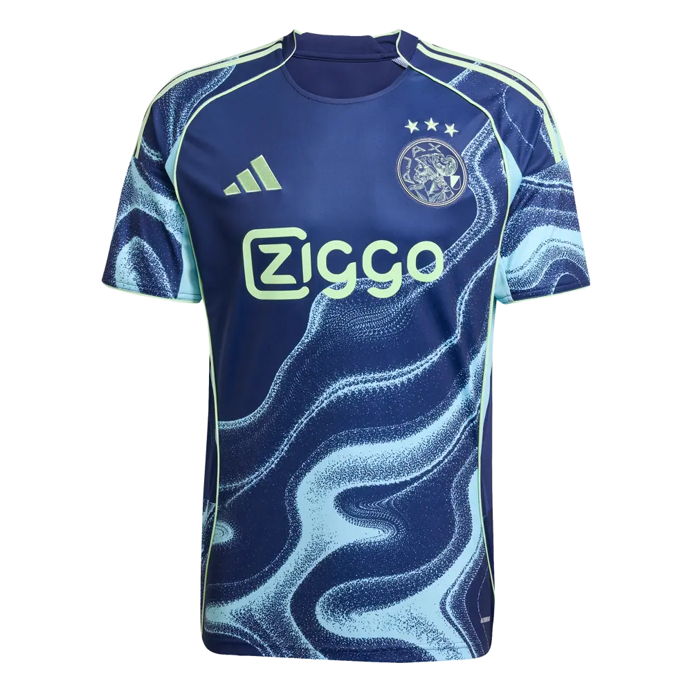 Maillot extérieur adidas de l’Ajax 2025/26 bleu marine à motif aquatique