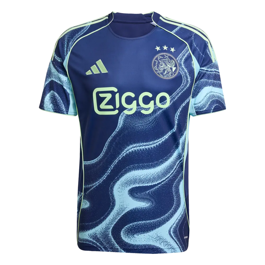 Maillot extérieur adidas de l’Ajax 2025/26 bleu marine à motif aquatique
