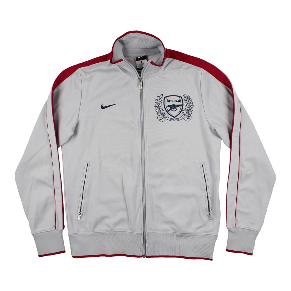 Veste de survêtement grise Nike Arsenal 2011/12 à manches longues