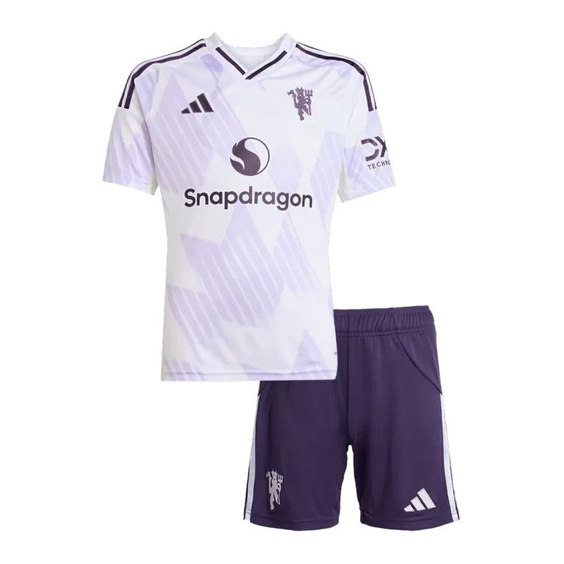 Tenue extérieure enfant adidas Manchester United 2025/26 avec maillot et short