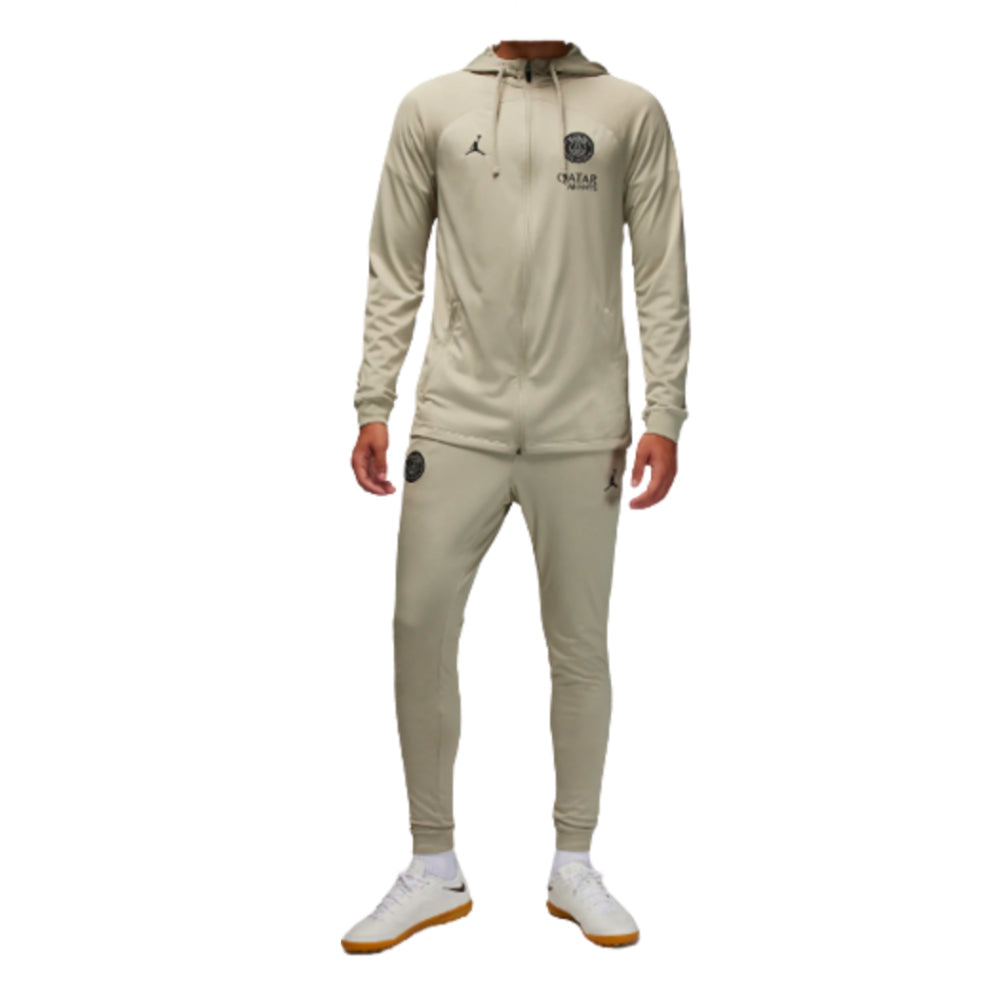 Survêtement Nike Strike PSG 2023/24 couleur pierre avec veste à capuche