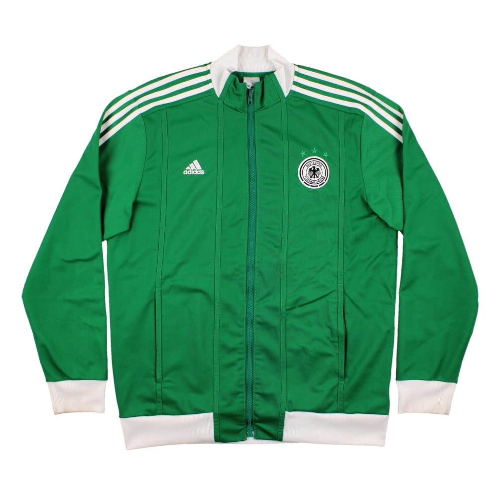 Veste de survêtement adidas Allemagne 2012/13 verte à bandes blanches